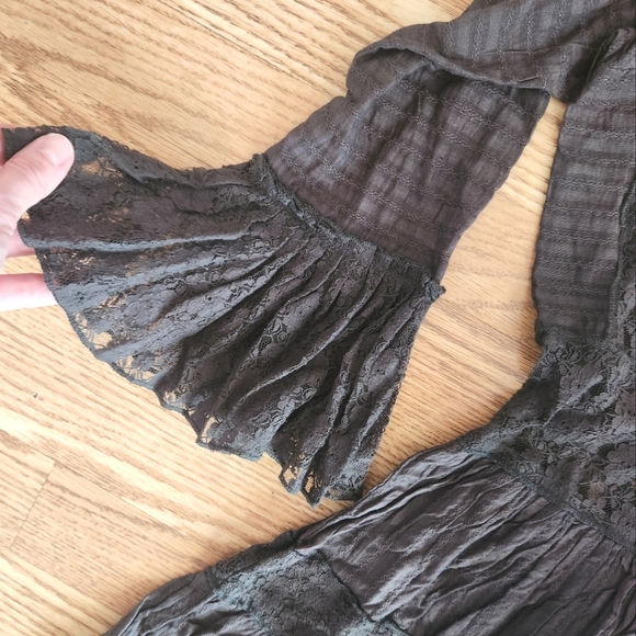 NWT Free People One Antiquity Lace Contrast Mini Dress, Size 6 - Picture 4 of 16